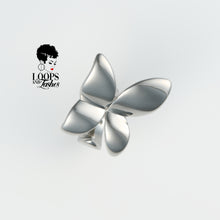 Load image into Gallery viewer, Monarch Ring – Silver butterfly-inspired adjustable ring crafted from stainless steel, symbolizing transformation and elegance. Available in silver and gold.