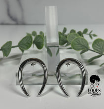 Load image into Gallery viewer, Zen Studs: Modern geometric earrings for timeless elegance. Shop now for minimalist sophistication