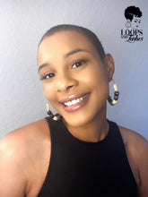 Load image into Gallery viewer, vintage ethnic beaded hoop earrings