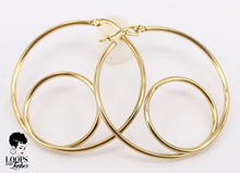 Load image into Gallery viewer, Circle Back Hoop Earrings