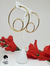Load image into Gallery viewer, Circle Back Hoop Earrings
