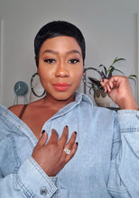 Load image into Gallery viewer, large black rhinestone hoop earrings