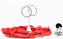 Load image into Gallery viewer, Two-Tone Dimpled Hoops