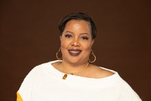 Load image into Gallery viewer, Vintage gold hoop earrings for women with a unique geometric round drop shape and hammered finish. The earrings are a beautiful statement accessory with a mix of classic and modern design elements.