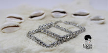 Load image into Gallery viewer, Square-shaped rhinestone hoop earrings