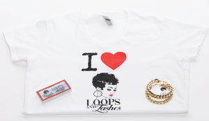 I Love Loops and Lashes T-shirt