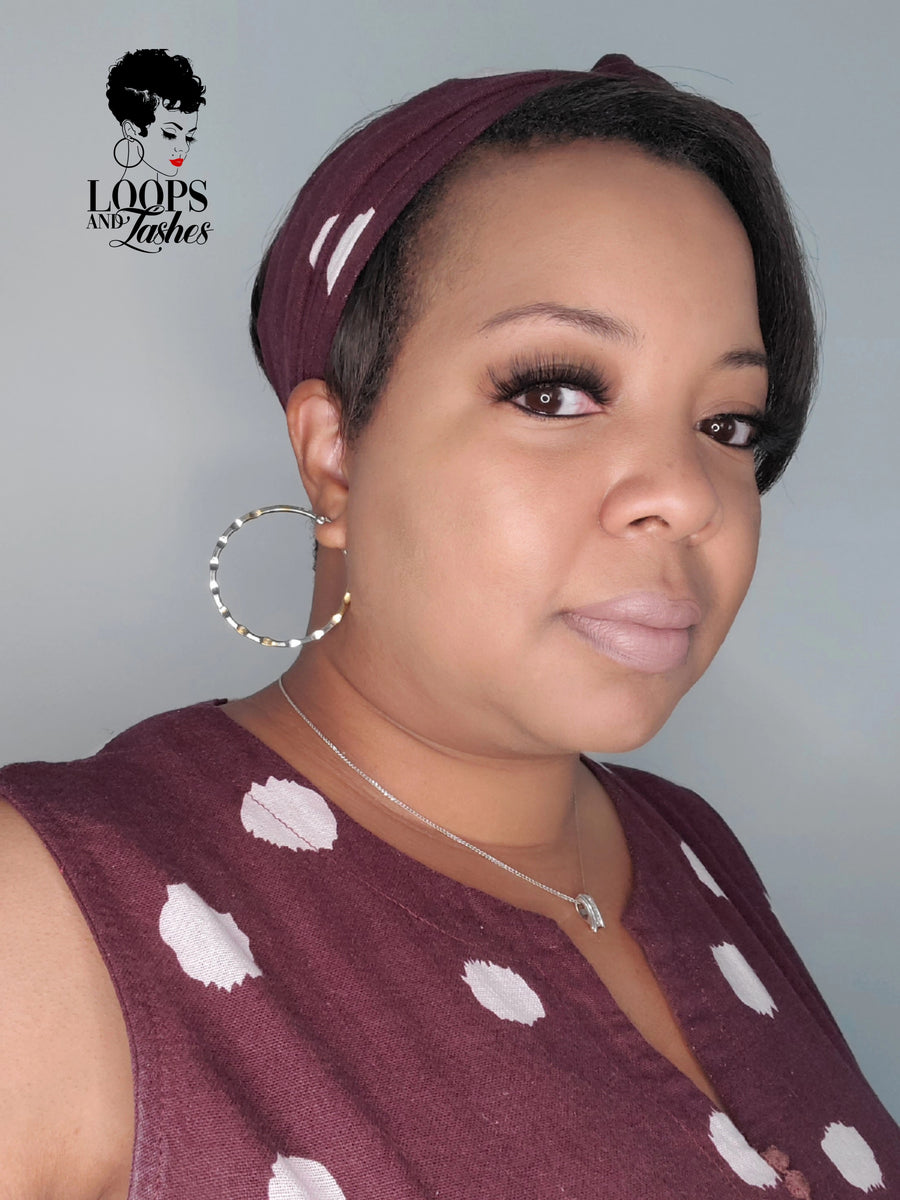 Two-Tone Dimpled Hoop Earrings – Loops and Lashes